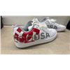 Image 6 : New DC Shoes Court Graffik SE Men's Sneakers, Model ADJS100087, White/Red/Grey, Size 16
