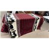 Image 1 : Rustic Lodge Comforter with Buffalo Plaid, Bear, Moose, and Pine Tree Design