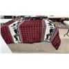 Image 3 : Rustic Lodge Comforter with Buffalo Plaid, Bear, Moose, and Pine Tree Design