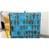 Image 6 : Ilco 020 Automatic Key Duplicator Machine c.1971 with Lots of Blank Keys Mounted on Display Boards.