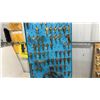 Image 7 : Ilco 020 Automatic Key Duplicator Machine c.1971 with Lots of Blank Keys Mounted on Display Boards.