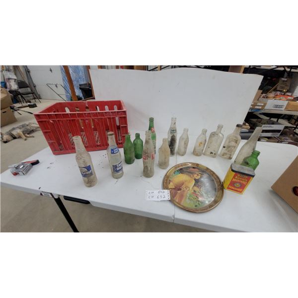 Vintage Keen's Mustard Tin, Coca-Cola Serving Tray, Antique Soda Bottles and More