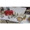 Image 1 : Vintage Keen's Mustard Tin, Coca-Cola Serving Tray, Antique Soda Bottles and More