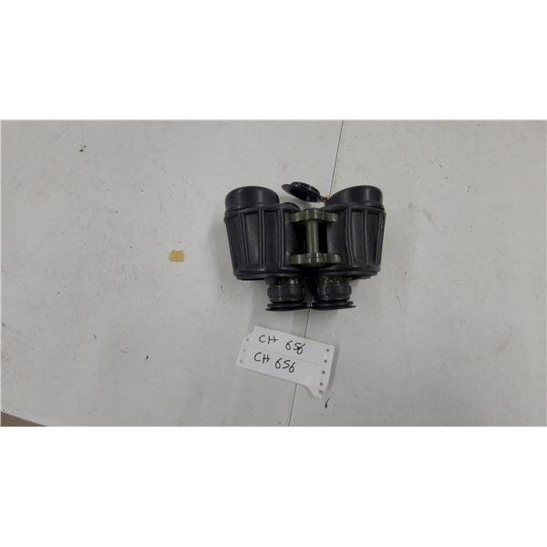 Rugged Military-Style 7 x 40 Binoculars with Rubber Armor