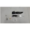 Image 1 : The Best Defense Fixed Blade Hunting Knife with 440 Stainless Steel Blade and Sheath 10"