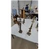Image 1 : Two Bronze Candelabras: One with 7 Candle Holders & Figural