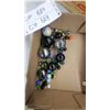 Image 2 : Vintage Roller Skates, Marbles, Empty Center Fire Cases, & Christmas Ornaments
