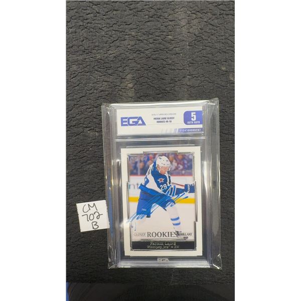 Graded Signed Patrick Laine Rookie Winnipeg Jets Card