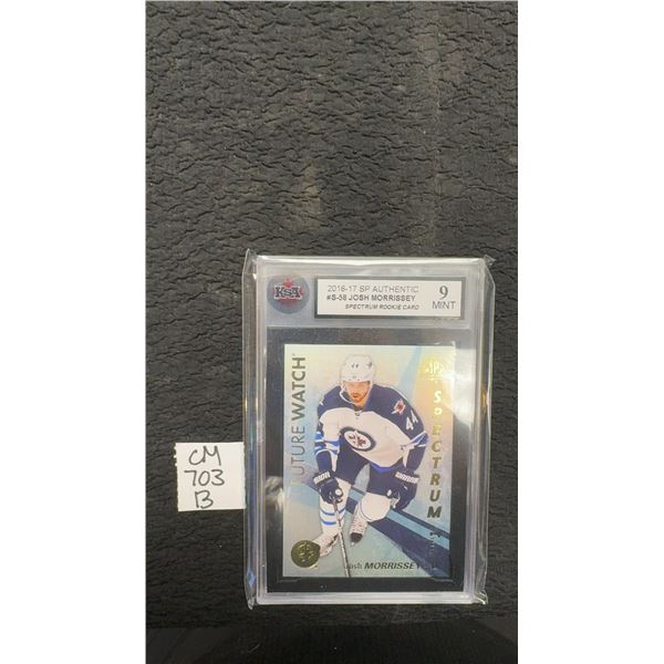 Graded Josh Morrissey Rookie Winnipeg Jets Card