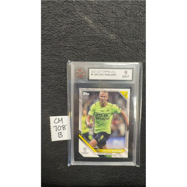 Graded Erling Haaland Soccer Card