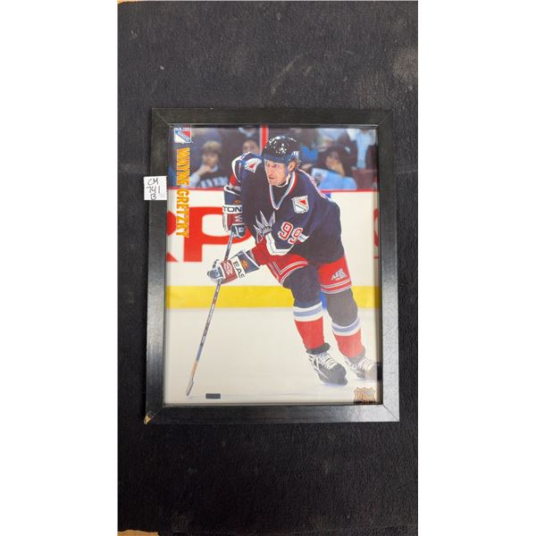 Framed Wayne Gretzky New York Rangers Photo- 14.5" x 11.5"
