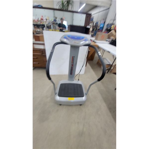 T-Zone Vibration Technology Whole-Body Vibration Machine with Handlebars and Digital Display