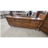Image 3 : Mid-Century Modern Peppler Furniture Bedroom Set with Dresser, 30" x 80" x 19" Mirror 34" x 76"