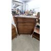 Image 8 : Mid-Century Modern Peppler Furniture Bedroom Set with Dresser, 30" x 80" x 19" Mirror 34" x 76"