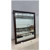 Image 1 : Wood-Framed Mirror with Beveled Edge, 31" x 12"