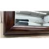 Image 2 : Wood-Framed Mirror with Beveled Edge, 31" x 12"