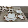 Image 2 : Royal Albert Old Country Roses Bone China Dinnerware Set: Teapot, Gravy Boat, & More, 95 Pieces