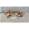 Image 1 : Collection of 17 Ceramic Bunny Figurines, Including Sleeping, Musical, & Dressed Bunnies