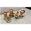 Image 4 : Collection of 17 Ceramic Bunny Figurines, Including Sleeping, Musical, & Dressed Bunnies