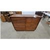 Image 1 : Mid-Century Modern Lift-Top Bar Cabinet with Sliding Doors, Circa 1950s-1970s 35"48" x 20"