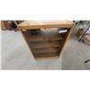 Image 4 : Oak Veneer Media Cabinet with Two Hinged Glass Doors and Three Internal Shelves 31" x 24" x 18"