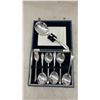 Image 2 : Silverplate Serving Spoon Set, Cut Crystal Bowl, Brass Candlesticks, Casserole Dish, Monogrammed