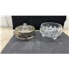 Image 8 : Silverplate Serving Spoon Set, Cut Crystal Bowl, Brass Candlesticks, Casserole Dish, Monogrammed