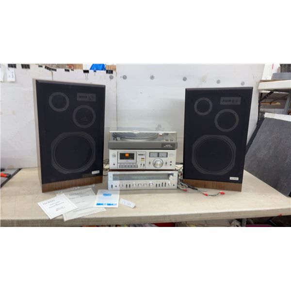 Lloyd's LL 303 Direct Drive Turntable with Stereo System, 2 Speakers, Receiver and More