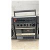 Image 6 : Sanyo M9811 Stereo Radio Cassette Recorder, Toshiba RT-200S Boombox, & Power Cords