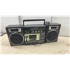 Image 8 : Sanyo M9811 Stereo Radio Cassette Recorder, Toshiba RT-200S Boombox, & Power Cords