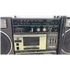 Image 9 : Sanyo M9811 Stereo Radio Cassette Recorder, Toshiba RT-200S Boombox, & Power Cords