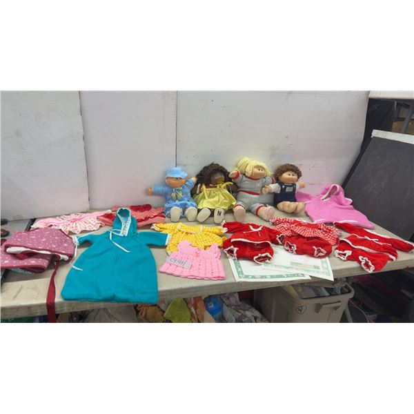 Cabbage Patch Kids Dolls With Clothing, Adoption Papers, and Birth Certificates& Clothing