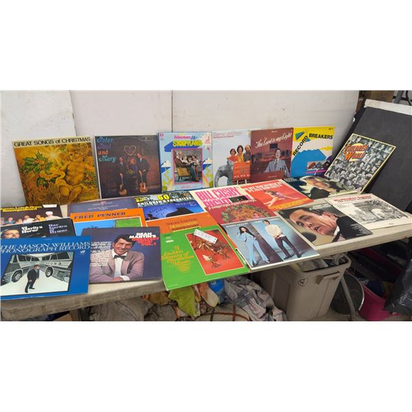 Vintage Vinyl Records Including Johnny Cash, Peter Paul and Mary, Bill Cosby, Dean Martin and More