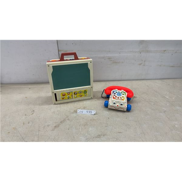 Fisher-Price School Days Desk and Chatter Telephone Pull Toy