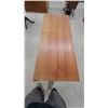 Image 6 : Mid-Century Modern Danish Teak Desk with Three-Drawer Pedestal and Tapered Legs 30" x 42" x 18"