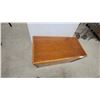 Image 3 : Vintage Wooden Storage Chest with Hinged Lid 22" x 22" x 42"