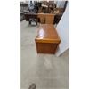 Image 4 : Vintage Wooden Storage Chest with Hinged Lid 22" x 22" x 42"