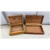 Image 3 : Two Cedar Keepsake Boxes, 2 Metal Cash Boxes, One with Key
