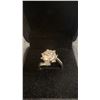 Image 2 : 3.0ct Moissanite Snowflake Ring, 925 Sterling Silver with White Gold Overlay, D VVS1, GRA