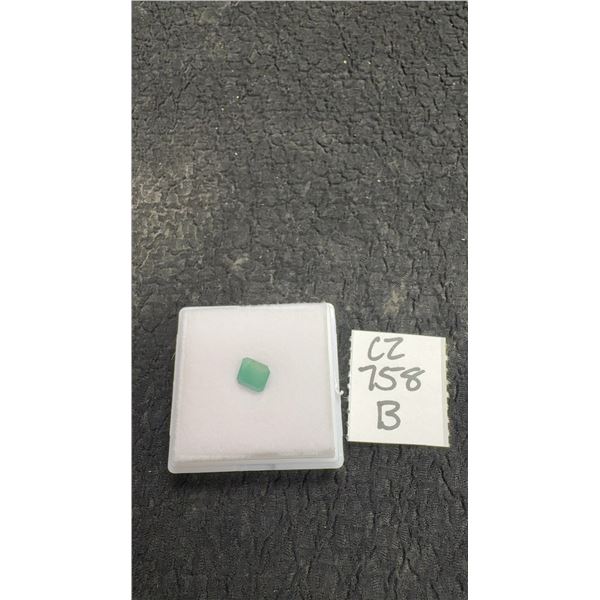 New 2.2ct Natural Untreated Cushion Cut Emerald 6.8mm x 6.8mm, Retail $620