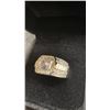Image 3 : 925S 1.0ct Simulated Diamond (CZ) Man's Ring, Resizeable, Sterling Silver, White Gold Overlay
