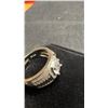Image 6 : 925S 1.0ct Simulated Diamond (CZ) Man's Ring, Resizeable, Sterling Silver, White Gold Overlay