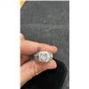Image 7 : 925S 1.0ct Simulated Diamond (CZ) Man's Ring, Resizeable, Sterling Silver, White Gold Overlay