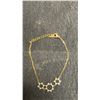 Image 3 : New 18K Gold Plated 12.0mm Simulated Diamond (CZ) Star Bracelet, 6 1/2" - 8" Long