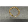 Image 2 : New 18K Gold Plated 8.0mm Cuban Link Bracelet, 7-3/4" Long