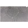 Image 2 : New 925S 0.5ct Simulated Diamond (CZ) Sterling Silver 16"-18" Necklace with White Gold Overlay