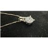 Image 6 : New 925S 0.5ct Simulated Diamond (CZ) Sterling Silver 16"-18" Necklace with White Gold Overlay