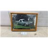 Image 1 : 1962 Chevrolet Corvette Convertible Framed Mirror Wall Clock 19-1/4 x 13-1/4