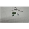 Image 1 : Three True Gemstones: 0.75ct VS Pear Natural Greenish Blue Sapphire & 5.50 ct, Natural Jade Green