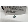 Image 8 : Three True Gemstones: 0.75ct VS Pear Natural Greenish Blue Sapphire & 5.50 ct, Natural Jade Green